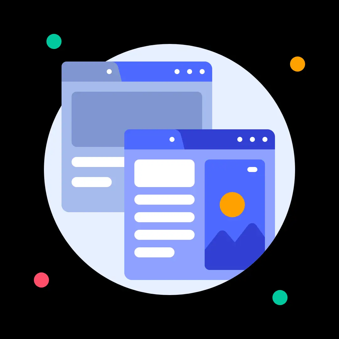 browser with tabs open icon